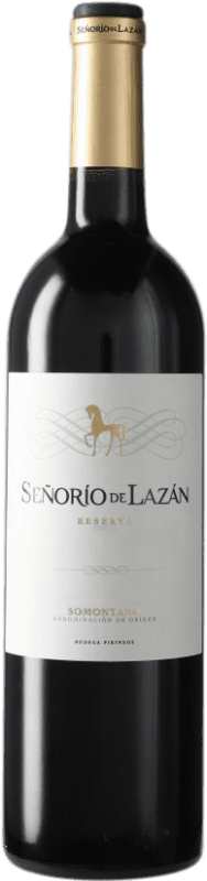15,95 € Бесплатная доставка | Красное вино Pirineos Señorío de Lazán Резерв D.O. Somontano Арагон Испания бутылка 75 cl