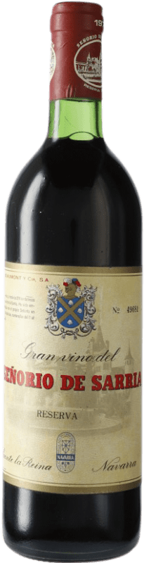 28,95 € Spedizione Gratuita | Vino rosso Señorío de Sarría Señorío de Sarrià Riserva D.O. Navarra Navarra Spagna Merlot, Cabernet Sauvignon Bottiglia 75 cl
