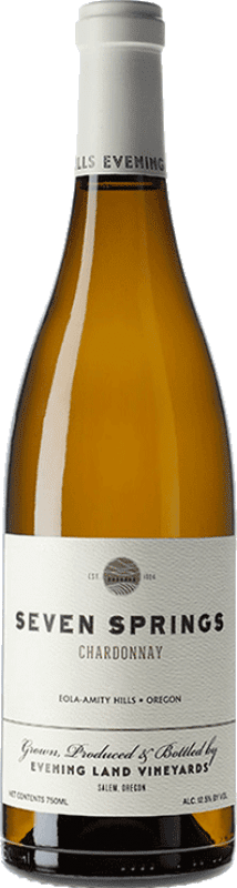38,95 € Envío gratis | Vino blanco Evening Land Seven Springs Oregon Estados Unidos Chardonnay Botella 75 cl