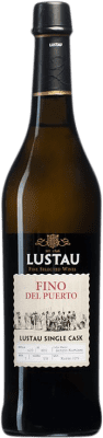 37,95 € Kostenloser Versand | Verstärkter Wein Lustau Single Cask Fino del Puerto D.O. Jerez-Xérès-Sherry Andalusien Spanien Palomino Fino Medium Flasche 50 cl