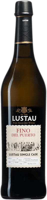 37,95 € Envío gratis | Vino Generoso Fortificado Lustau El Puerto Single Cask — Barrica Única, Fino D.O. Jerez-Xérès-Sherry Andalucía España Palomino Fino Botella Medium 50 cl