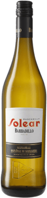 16,95 € 免费送货 | 强化酒 Barbadillo Solear D.O. Manzanilla-Sanlúcar de Barrameda 桑卢卡尔德巴拉梅达 西班牙 Palomino Fino 瓶子 75 cl