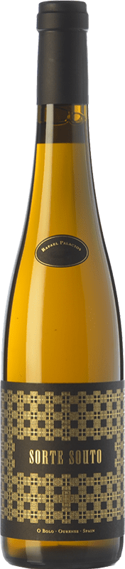 71,95 € Kostenloser Versand | Weißwein Rafael Palacios Sortes Souto Vendimia Tardia D.O. Valdeorras Galizien Spanien Godello Medium Flasche 50 cl