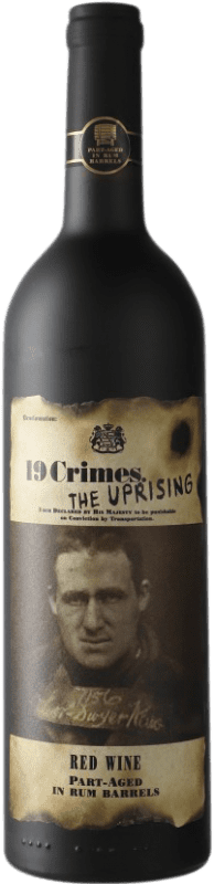 19,95 € Envio grátis | Vinho tinto 19 Crimes The Uprising I.G. Southern Australia Austrália Meridional Austrália Garrafa 75 cl