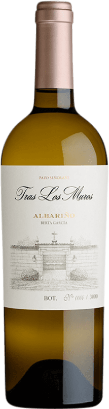 54,95 € Envio grátis | Vinho Branco Pazo de Señorans Tras Los Muros D.O. Rías Baixas Galiza Espanha Albariño — Albarinho Garrafa 75 cl