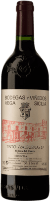 186,95 € Kostenloser Versand | Rotwein Vega Sicilia Valbuena 5º Año Reserve D.O. Ribera del Duero Kastilien und León Spanien Tempranillo, Merlot, Cabernet Sauvignon, Malbec Flasche 75 cl