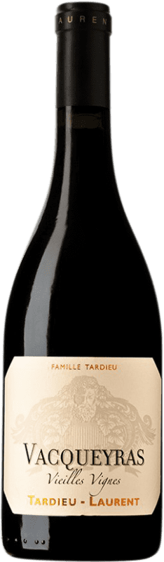 38,95 € Spedizione Gratuita | Vino Rosso Tardieu-Laurent VV Vieilles Vignes — Vigne Vecchie Crianza — Invecchiato in Botte A.O.C. Vacqueyras Rhône Francia Syrah, Garnacha — Grenache 75 cl