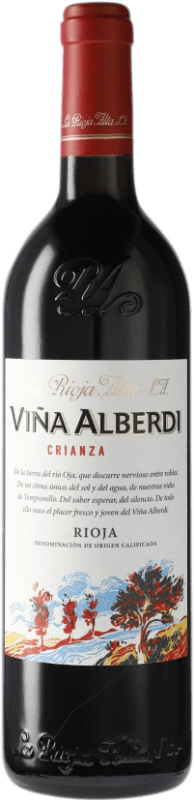 14,95 € Envio grátis | Vinho tinto Rioja Alta Viña Alberdi Crianza D.O.Ca. Rioja Espanha Garrafa 75 cl