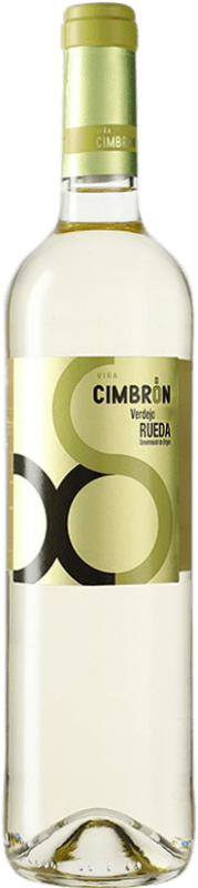 8,95 € Spedizione Gratuita | Vino bianco Félix Sanz Viña Cimbrón D.O. Rueda Castilla y León Spagna Verdejo Bottiglia 75 cl