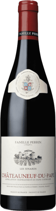 49,95 € 免费送货 | 白酒 Famille Perrin Les Sinards A.O.C. Châteauneuf-du-Pape 罗纳 法国 Grenache White, Roussanne, Clairette Blanche 瓶子 75 cl