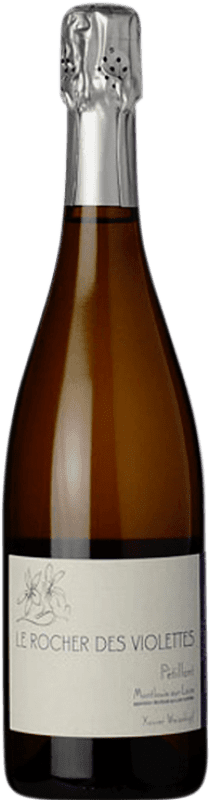 28,95 € Бесплатная доставка | Белое вино Le Rocher des Violettes Pètillant A.O.C. Mountlouis-Sur-Loire Луара Франция Chenin White бутылка 75 cl