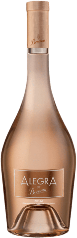 23,95 € Spedizione Gratuita | Vino rosato Beronia Alegra D.O.Ca. Rioja La Rioja Spagna Tempranillo, Grenache Bottiglia 75 cl