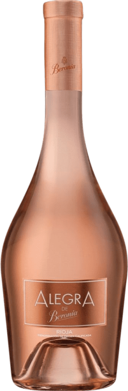 23,95 € Envio grátis | Vinho Rosé Beronia Alegra D.O.Ca. Rioja La Rioja Espanha Tempranillo, Garnacha — Grenache Garrafa 75 cl