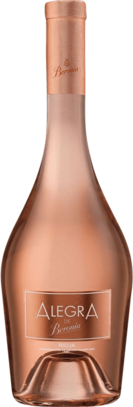 24,95 € Envío gratis | Vino rosado Beronia Alegra D.O.Ca. Rioja La Rioja España Tempranillo, Garnacha Botella 75 cl