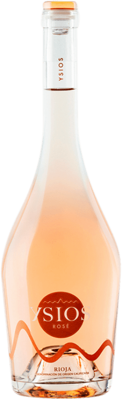 39,95 € Kostenloser Versand | Rosé-Wein Ysios Rosado D.O.Ca. Rioja La Rioja Spanien Tempranillo, Grenache, Viura Flasche 75 cl