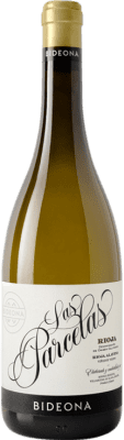 19,95 € Envio grátis | Vinho branco Península Bideona Las Parcelas Blanco D.O.Ca. Rioja La Rioja Espanha Viura Garrafa 75 cl