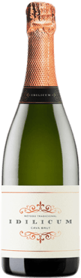 7,95 € Spedizione Gratuita | Spumante bianco Dominio de la Vega Idilicum Brut D.O. Cava Comunità Valenciana Spagna Macabeo Bottiglia 75 cl