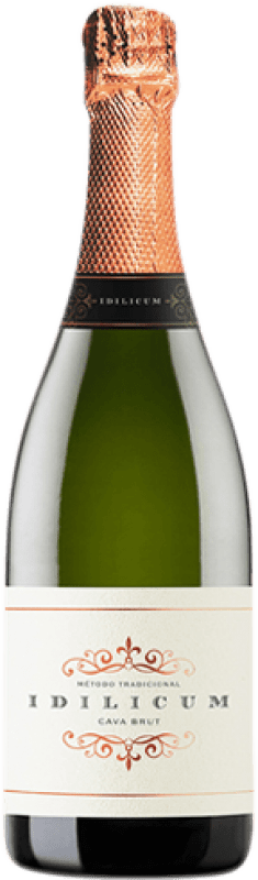 8,95 € Kostenloser Versand | Weißer Sekt Dominio de la Vega Idilicum Brut — Herb D.O. Cava Valencianische Gemeinschaft Spanien Macabeo Flasche 75 cl