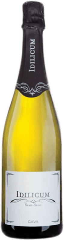 7,95 € Kostenloser Versand | Weißer Sekt Dominio de la Vega Idilicum Semiseco — Halbtrocken D.O. Cava Valencianische Gemeinschaft Spanien Macabeo Flasche 75 cl
