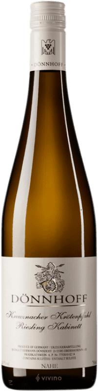 39,95 € Kostenloser Versand | Weißwein Hermann Dönnhoff Dönnhoff Kabinett Q.b.A. Nahe Deutschland Riesling 75 cl