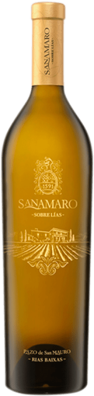 48,95 € Spedizione Gratuita | Vino bianco Pazo de San Mauro Sanamaro Sobre Lías D.O. Rías Baixas Galizia Spagna Loureiro, Albariño Bottiglia 75 cl