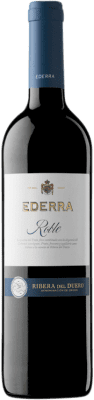 12,95 € Free Shipping | Red wine Bodegas Bilbaínas Ederra Oak D.O. Ribera del Duero Castilla y León Spain Tempranillo, Cabernet Sauvignon Bottle 75 cl