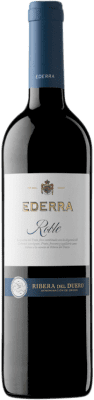 14,95 € Envoi gratuit | Vin Rouge Bodegas Bilbaínas Ederra Chêne D.O. Ribera del Duero Castille et Leon Espagne Tempranillo, Cabernet Sauvignon 75 cl