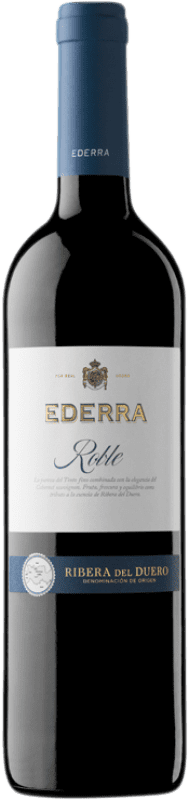 13,95 € Envoi gratuit | Vin rouge Bodegas Bilbaínas Ederra Chêne D.O. Ribera del Duero Castille et Leon Espagne Tempranillo, Cabernet Sauvignon Bouteille 75 cl