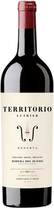 69,95 € 免费送货 | 红酒 Territorio Luthier 预订 D.O. Ribera del Duero 卡斯蒂利亚莱昂 西班牙 Tempranillo, Grenache 瓶子 75 cl