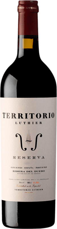 56,95 € Envio grátis | Vinho Tinto Territorio Luthier Reserva D.O. Ribera del Duero Castela e Leão Espanha Tempranillo, Garnacha — Grenache 75 cl