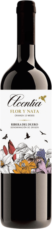 23,95 € 免费送货 | 红葡萄酒 Acontia Flor y Nata D.O. Ribera del Duero 卡斯蒂利亚莱昂 西班牙 Tempranillo — 丹魄 75 cl