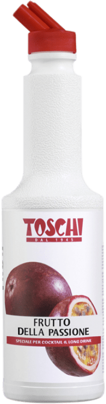 28,95 € Envío gratis | Schnapps Toschi Puré Fruta de la Pasión Italia Botella 1 L Sin Alcohol
