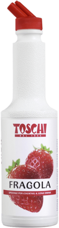 27,95 € Kostenloser Versand | Schnaps Toschi Puré Fresa Italien Flasche 1 L Alkoholfrei