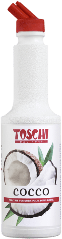 23,95 € Spedizione Gratuita | Schnapp Toschi Puré Coco Italia Bottiglia 1 L Senza Alcol