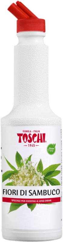 19,95 € Envio grátis | Schnapp Toschi Puré Flor de Saúco Itália Garrafa 1 L Sem Álcool