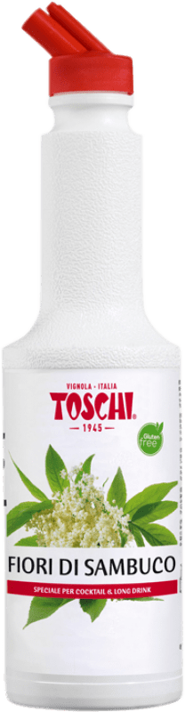 19,95 € Envio grátis | Schnapps Toschi Puré Flor de Saúco Itália Garrafa 1 L Sem Álcool