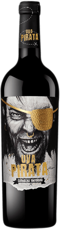 13,95 € Бесплатная доставка | Красное вино Vicente Gandía Uva Pirata D.O. Valencia Сообщество Валенсии Испания Grenache Tintorera бутылка 75 cl