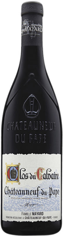 37,95 € Envio grátis | Vinho Tinto Domaine Mayard Vignobles Clos du Calvaire Cuvée A.O.C. Châteauneuf-du-Pape Provença França Syrah, Garnacha — Grenache, Cinsault 75 cl