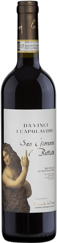 63,95 € Бесплатная доставка | Красное вино Leonardo da Vinci I Capolavori San Giovanni Battista D.O.C.G. Brunello di Montalcino Тоскана Италия Sangiovese — Санджовезе Бутылка 75 cl
