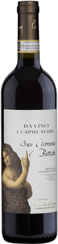 61,95 € Free Shipping | Red wine Leonardo da Vinci I Capolavori San Giovanni Battista D.O.C.G. Brunello di Montalcino Tuscany Italy Sangiovese Bottle 75 cl