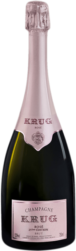434,95 € Envoi gratuit | Vin Mousseux Rosé Krug 25ème Rosé, Édition Limitée A.O.C. Champagne Champagne France Pinot Noir, Chardonnay, Pinot Meunier Bouteille 75 cl