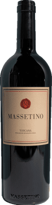 287,95 € Free Shipping | Red wine Ornellaia Massetino I.G.T. Toscana Tuscany Italy Merlot, Cabernet Franc Bottle 75 cl