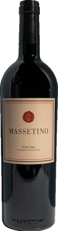 687,95 € Бесплатная доставка | Красное вино Ornellaia Massetino I.G.T. Toscana Тоскана Италия Merlot — Мерло, Cabernet Franc — Каберне Фран 75 cl
