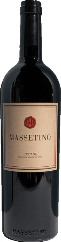 287,95 € 免费送货 | 红酒 Ornellaia Massetino I.G.T. Toscana 托斯卡纳 意大利 Merlot, Cabernet Franc 瓶子 75 cl