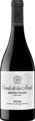 39,95 € Envío gratis | Vino tinto Muriel Conde de los Andes D.O.Ca. Rioja La Rioja España Tempranillo Botella 75 cl