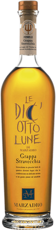 49,95 € Бесплатная доставка | Граппа Marzadro Le Dic'Otto Lune Италия бутылка 70 cl