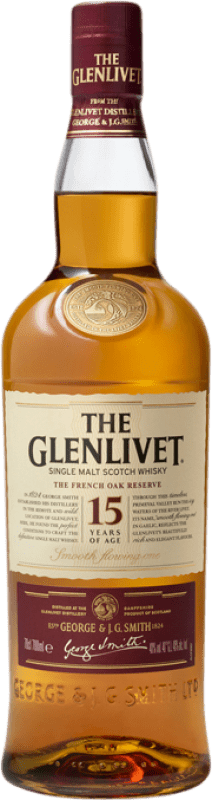 96,95 € 送料無料 | シングルモルトウイスキー Glenlivet スコットランド イギリス 15 年 70 cl