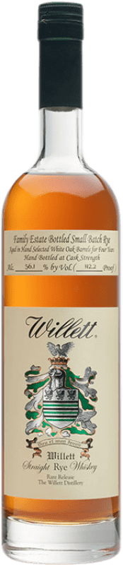 139,95 € Kostenloser Versand | Whiskey Blended Willett Estate Rye Vereinigte Staaten Flasche 70 cl