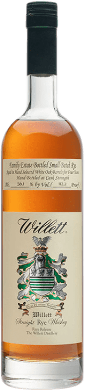 145,95 € Free Shipping | Whisky Blended Willett Estate Rye United States Bottle 70 cl