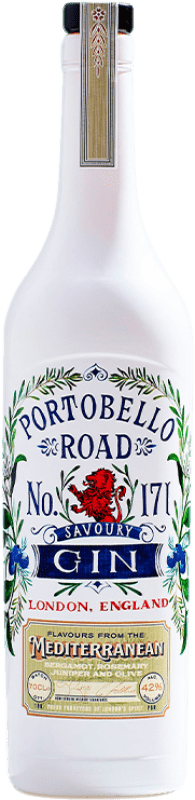 32,95 € Envío gratis | Ginebra Portobello Road Savoury Mediterranean Reino Unido Botella 70 cl